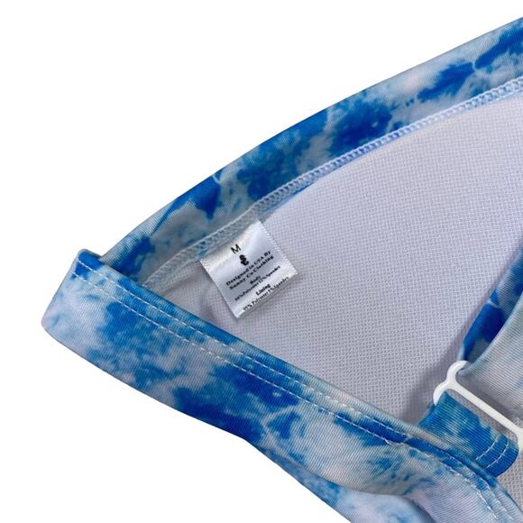 Sunny Co Women's Bikini Set sz Medium Tie Dye Blue - Picture 7 of 7